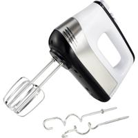 Handmixer Kabelgebonden, Traploze snelheidsinstelling Wit-zwart