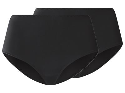 esmara Set van 2 dames corrigerende onderbroeken (Zwart, S (36/38))