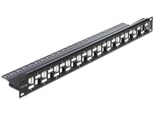 DeLOCK Keystone Patchpanel 19" 24 Port patchpaneel