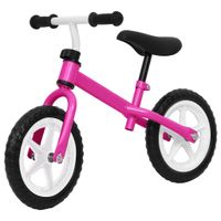 Loopfiets met 12 inch wielen roze - thumbnail