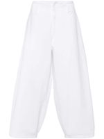 Société Anonyme pantalon ample à logo brodé - Blanc