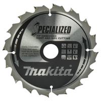 Makita Cirkelzaagblad voor Hout | Specialized | Ø 190mm Asgat 30mm 16T - B-33059