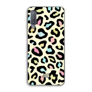 Leopard pattern: Samsung Galaxy A7 (2018) Transparant Hoesje