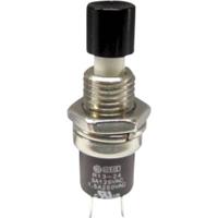 TRU COMPONENTS TC-R13-24B1-05 BK Druktoets 250 V/AC 1.5 A 1x aan/(uit) Moment Zwart 1 stuk(s) - thumbnail