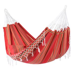 'Fringes' Terracotta XXL Hangmat - 200 kg - Rood - Brazilië - Tropilex