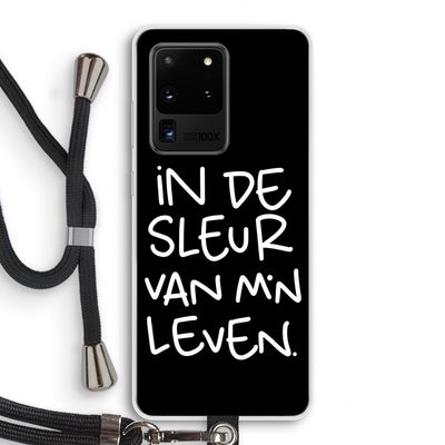 De Sleur: Samsung Galaxy S20 Ultra Transparant Hoesje met koord
