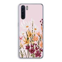 Painted wildflowers: Oppo A91 Transparant Hoesje