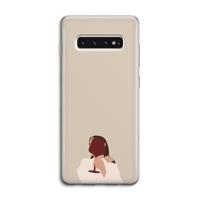 I drink wine: Samsung Galaxy S10 4G Transparant Hoesje