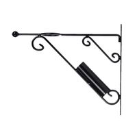 Metalen vlaggenstokhouder / muurhaak voor hanging basket 36 cm   -