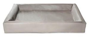Bia bed kunstleer hoes hondenmand taupe (BIA-6 100X80X15 CM)