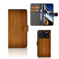 Xiaomi Poco X4 Pro 5G | Book Style Case | Donker Hout