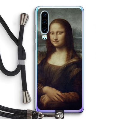 Mona Lisa: Huawei P30 Transparant Hoesje met koord