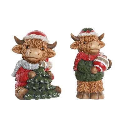 Kerstversiering Home ESPRIT Multicolour 22,5 X 19 X 38 CM (2 Stuks)
