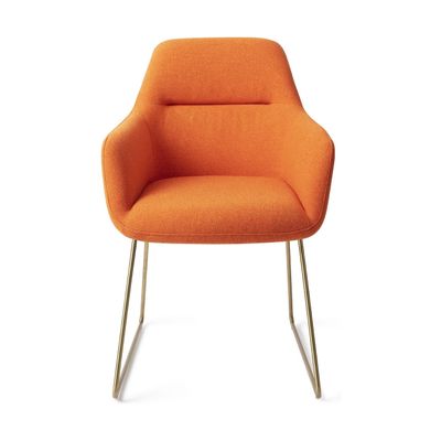 Jesper Home Kinko eetkamerstoel Tangerine slide gold