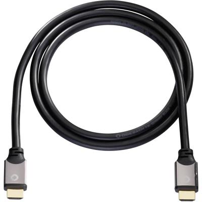 Oehlbach HDMI Aansluitkabel HDMI-A-stekker, HDMI-A-stekker 10.00 m Zwart 92458 4K UHD, Audio Return Channel (ARC), Vergulde steekcontacten HDMI-kabel