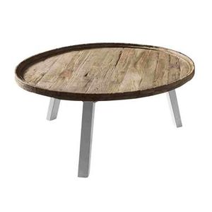 Salontafel Figaro - naturel - 42xØ90 cm - Leen Bakker