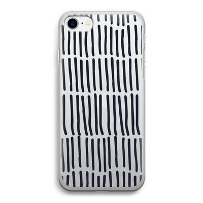 Moroccan stripes: iPhone SE 2020 Transparant Hoesje