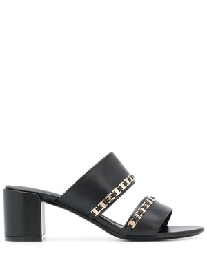 Ferragamo Vara chain sandals - Noir