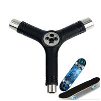 3 STKS skateboard reparatie tool Y vorm spanner Bearing tool (zwart)