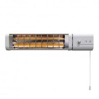 Elektrische Badkamerstraalkachel 600/1200W 2 standen met trekschakelaar aan uit infrared 125