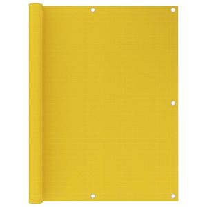 VidaXL Balkonscherm 120x400 cm hdpe geel