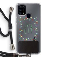 It's Lit: Samsung Galaxy M31 Transparant Hoesje met koord