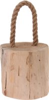 Deurstopper teak met touw - Nampook