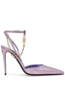 Dolce & Gabbana escarpins à détail de cadenas - Violet