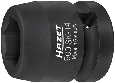 HAZET Krachtdopsleutel 900SK-14 · 1/2 inch (12,5 mm) vierkant hol · Buiten-zeskant-tractieprofiel · SW 14 mm