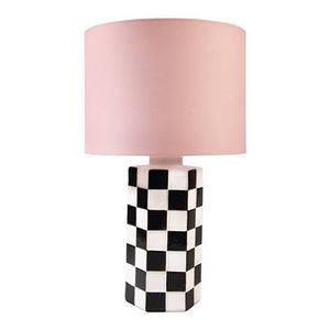 &k amsterdam Check Lamp - Zwart/wit