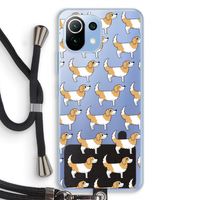 Doggy: Xiaomi Mi 11 Lite Transparant Hoesje met koord