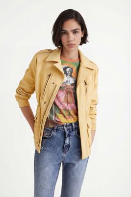 Recht jack met zakken - YELLOW - XL