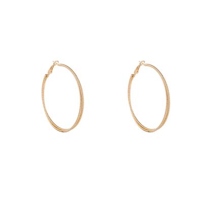 Day&Eve Dubbele Bewerkte Creolen 6,5 cm Goud