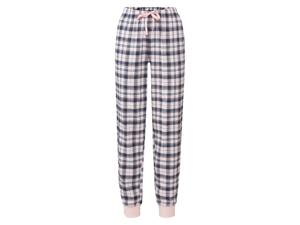 esmara Flanellen dames pyjamabroek (Ruiten/roze/marineblauw, S (36/38))