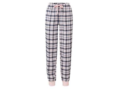 esmara Flanellen dames pyjamabroek (L (44/46), Ruiten/roze/marineblauw)