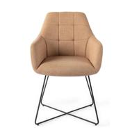 Jesper Home Noto eetkamerstoel Toasted Toffee cross black