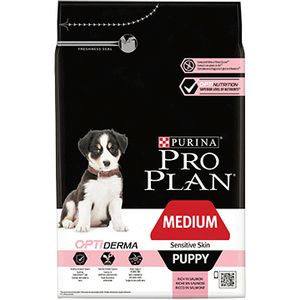 Purina Medium Puppy Sensitive Skin 12 kg Volwassen Zalm