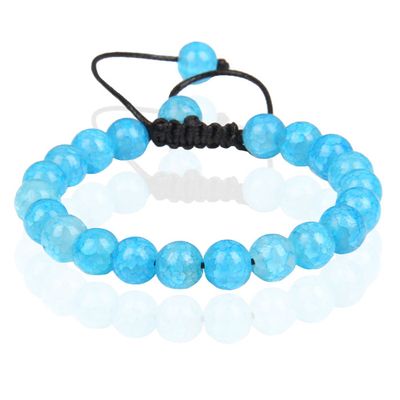 Memphis No.3 Dames Armband - 8mm Lake Blue Memphis No.3 Dames Armband - 8mm Lake Blue