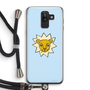 Kleine leeuw: Samsung Galaxy J8 (2018) Transparant Hoesje met koord
