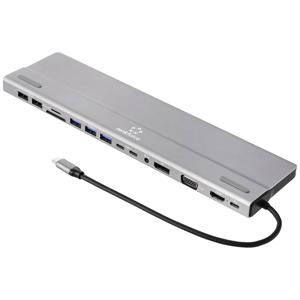 Renkforce RF-DKS-902 Laptopdockingstation Geschikt voor merk: Universeel Geïntegreerde kaartlezer, USB-C Power Delivery