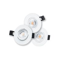 LED Camini Downlight rond kantelbaar 8W 36º 2.700K IP44 dimbaar 3-pack Wit