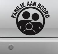 Sticker auto familie aan boord