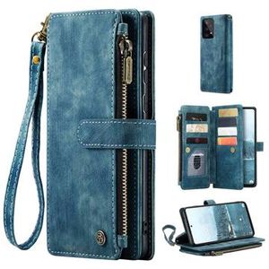 Caseme C30 Multifunctioneel Samsung Galaxy A33 5G Portemonnee Hoesje - Blauw