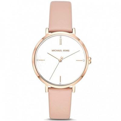 Horlogeband Michael Kors MK7106 Leder Roze 16mm