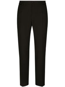 Dolce & Gabbana pantalon de smoking en laine stretch - Noir