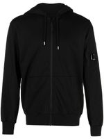 C.P. Company hoodie en coton à patch logo - Noir - thumbnail