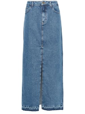Philosophy Di Lorenzo Serafini jupe en jean à coupe longue - Bleu