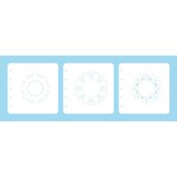 Nellie's Choice • layered combi stencil set dots 3stuks