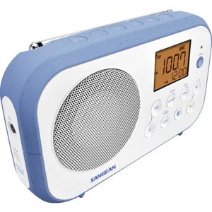 Sangean PR-D12 BT Radio Middengolf, VHF (FM) Bluetooth Wit, Blauw