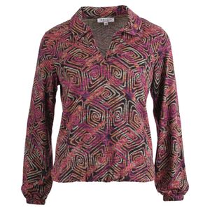 Enjoy - Cyclaam Sweater polo aop - Maat XXL